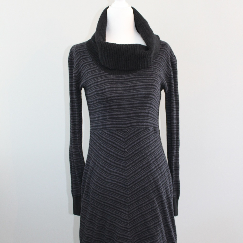 Black & Gray Prana Sweater Dress